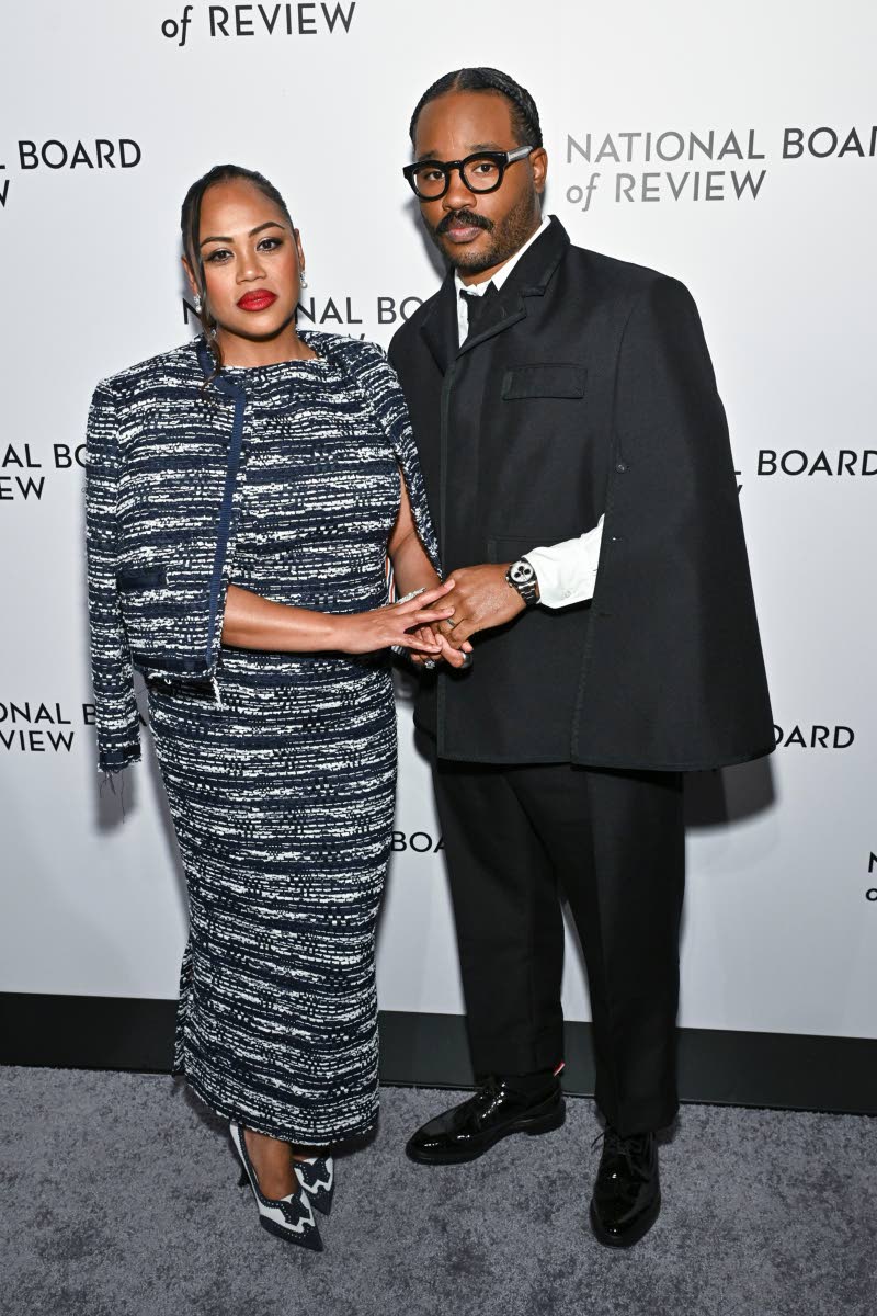Zinzi Coogler (left) and husband, filmmaker Ryan Coogler, arrive at the National Board of Review Awards gala at Cipriani 42nd Street on Tuesday in New York.
