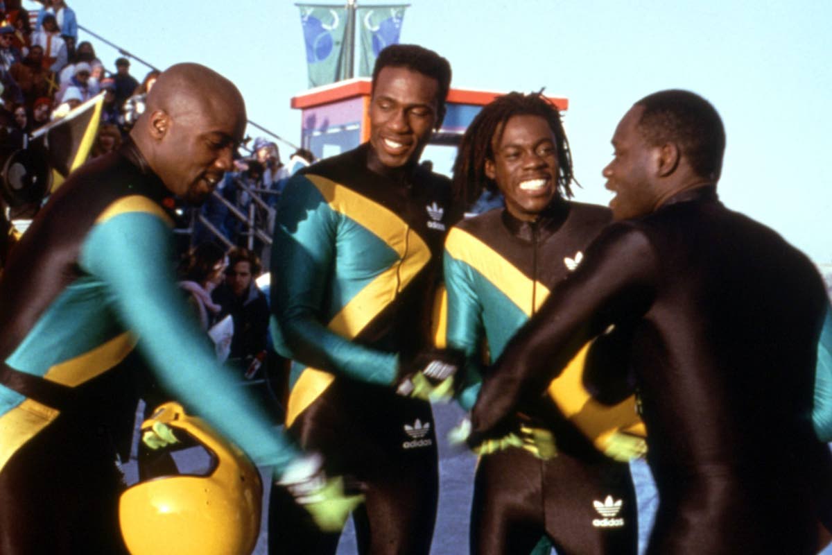 Members of the cast of ‘Cool Runnings’, the popular Disney Film about the exploits of the Jamaica bobsled team at the Winter Olympics in 1988.