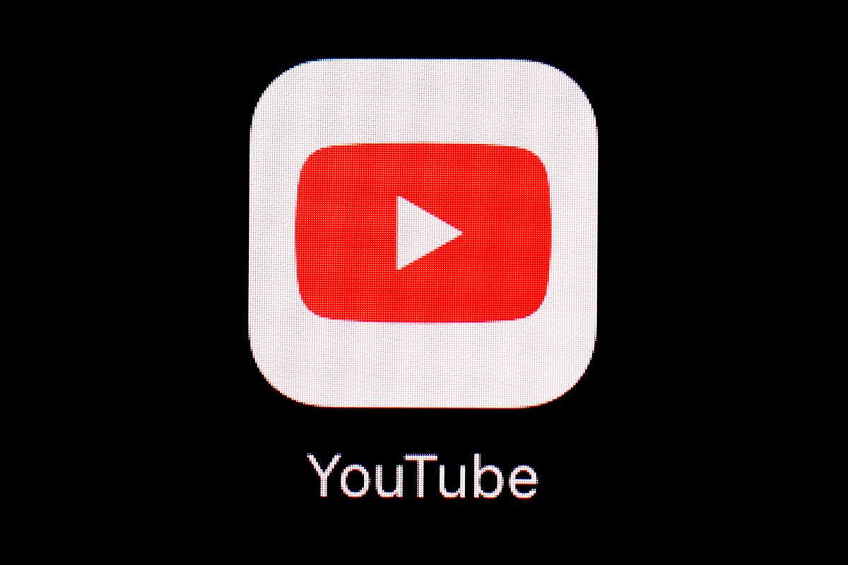 The YouTube app is displayed on an iPad in Baltimore on March 20, 2018. (AP Photo/Patrick Semansky, File)