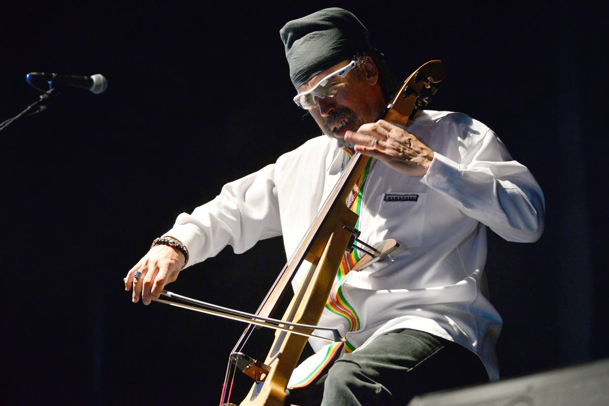 Cat Coore in action at the Third World and Friends concert held on Friday, December 2, 2016, at Hope Gardens, St Andrew.