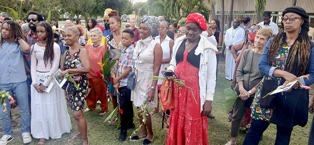 A section of the gathering at the celebration of life for artist Mazola wa Mwashighadi.