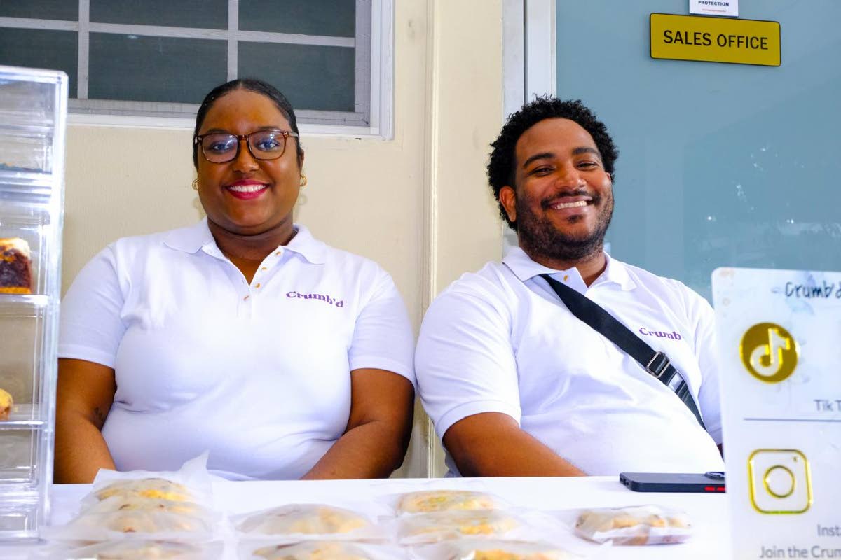 Founder of Cumb’d, Christopher Curtis is all smiles with Natasha Bradshaw, who frequently assists him with events and pop ups.