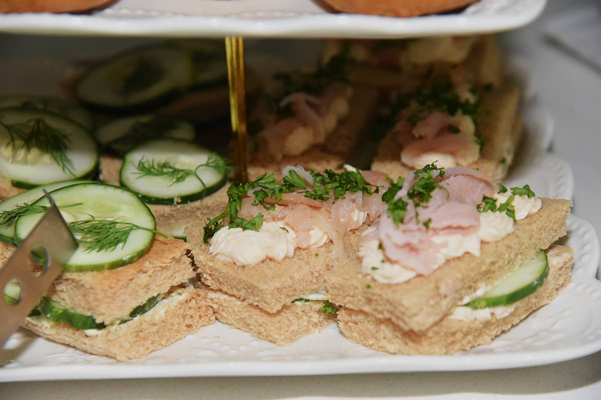 Guests were treated to an array of savoury bites, including cucumber dill and smoked marlin finger sandwiches.