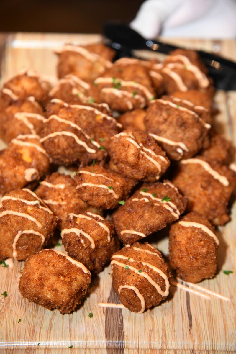The mac and cheese bites proved a hit among guests at Monday night’s VIP experience.