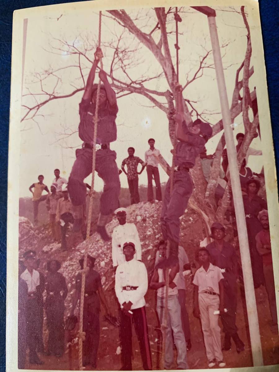 Trainee Oberlene Smith-Whyte in training at Jamaica Police Academy.