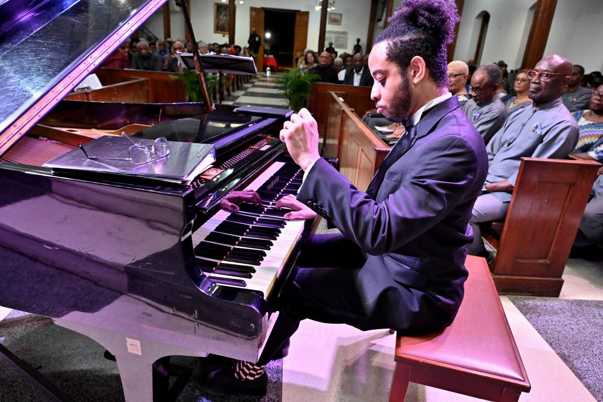 Concert pianist Stephen Shaw-Naar in his element.