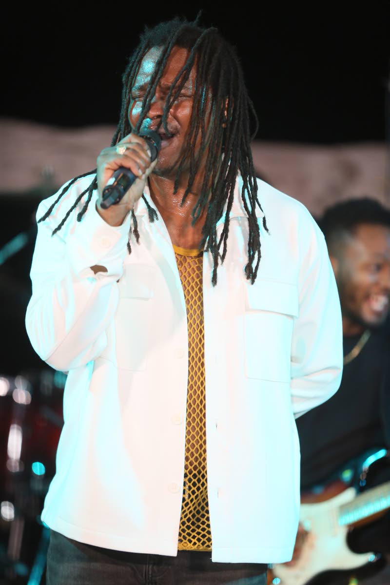 Above: Wickie Wackie Music Festival promoter, Kumar Bent, was also one of the performers on Saturday night.