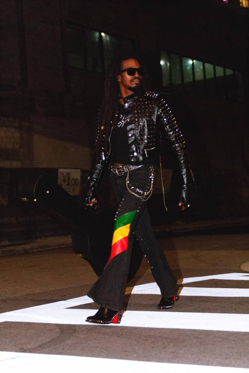 Hot stepper Prince Judah, styled by Luca Marie and Uma Marie of UmaLu Vintage in Miami.