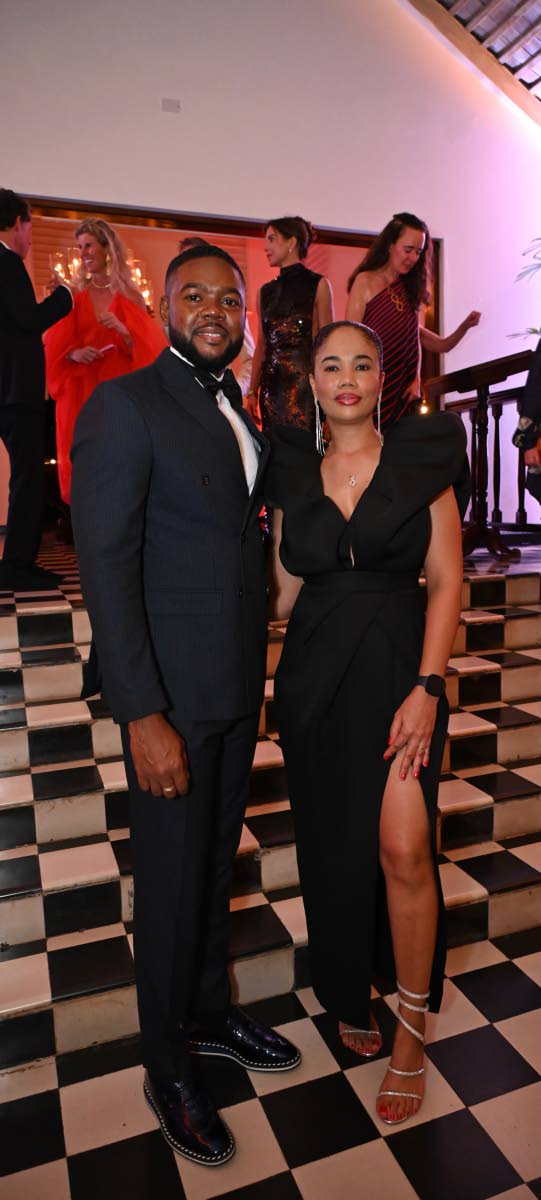 Mayor of Montego Bay Richard Vernon poses alongside Stacey Silvera.