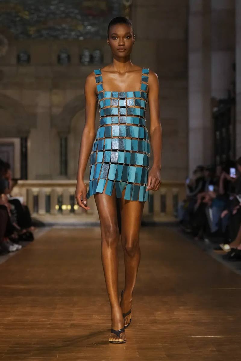 Booking 10 shows for NYFW, Depass added Cult Gaia to the list, and is seen here walking for the Los Angeles brand’s fall 2026 collection in Look 44.