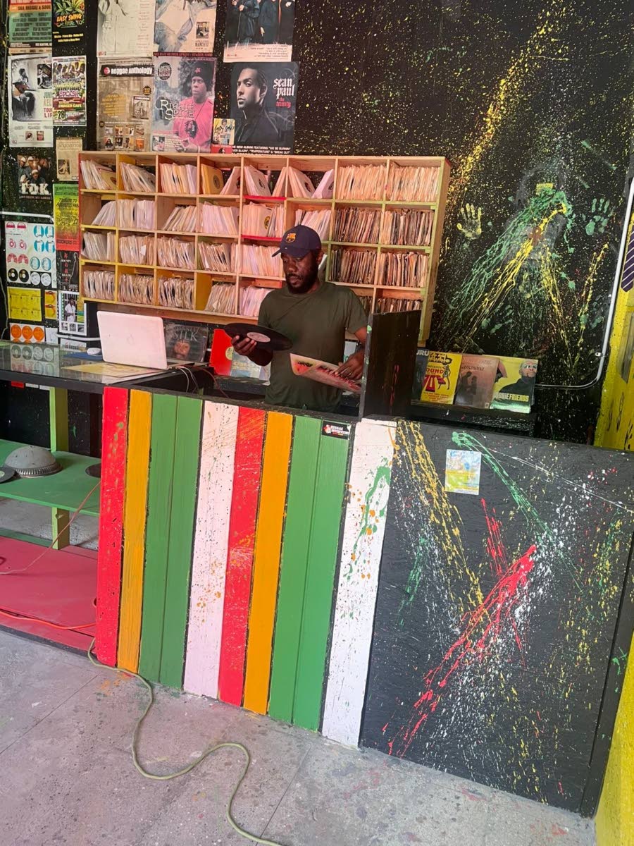 Ainsworth ‘Mitchie’ Williams at Mitchie’s Record Shop, 136D Orange Street, downtown Kingston.