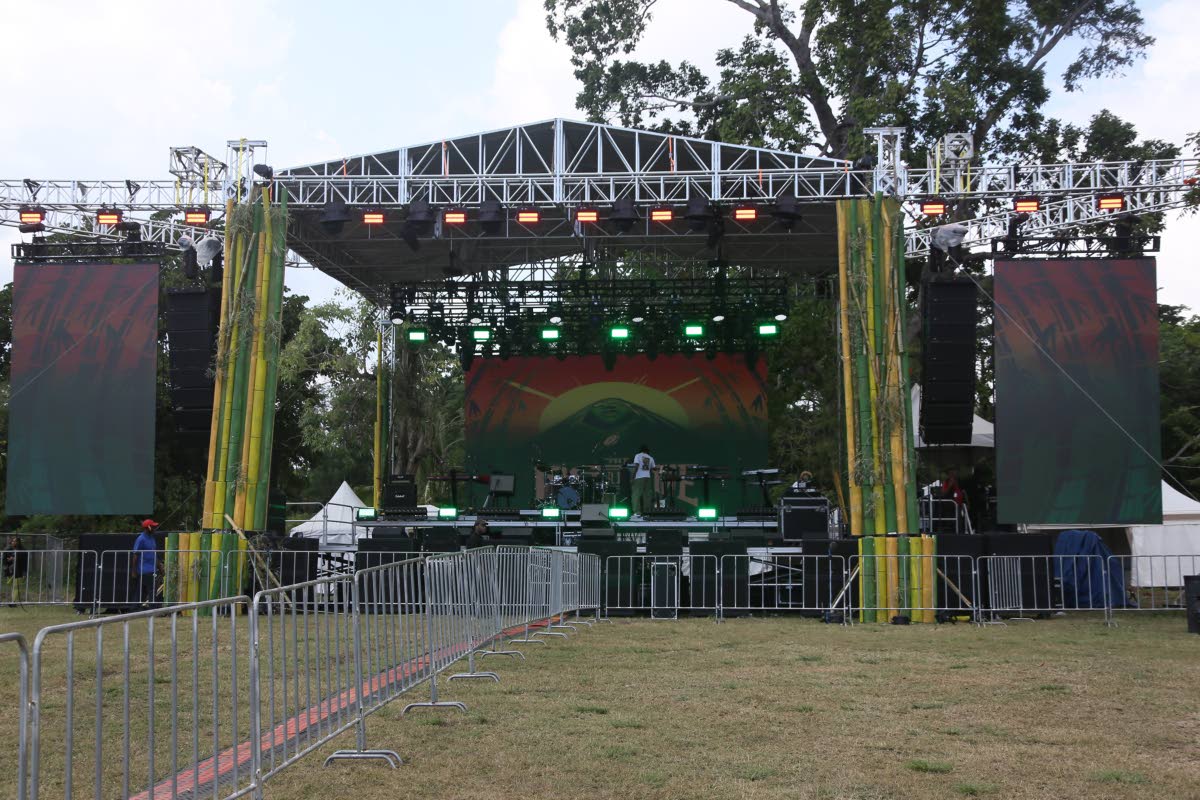 The Foundation Stage is photographed ahead of Saturday's Lost in Time at Hope Botanical Gardens.