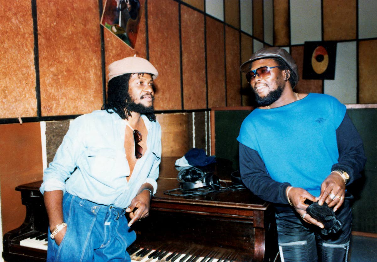 The late legends Sly Dunbar (left) and Robbie Shakespeare.
