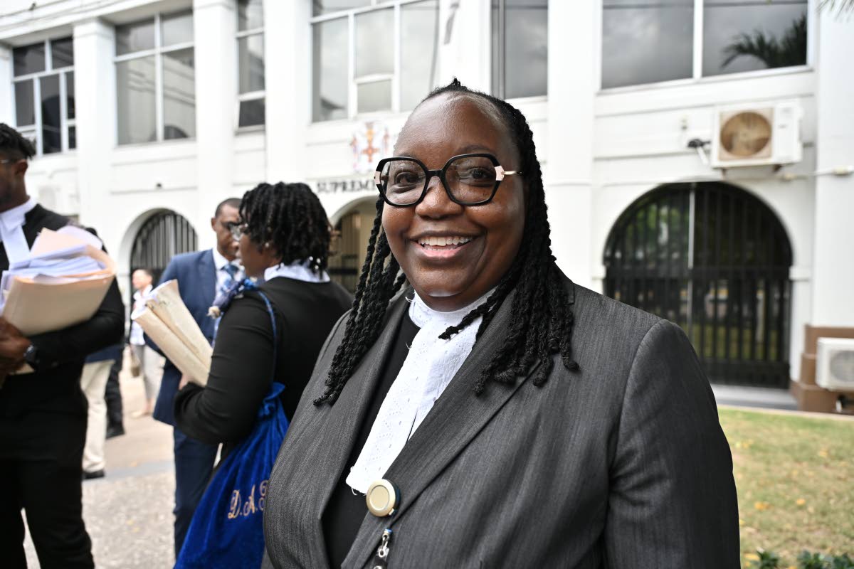 Director of Public Prosecutions Claudette Thompson addresses the media. 