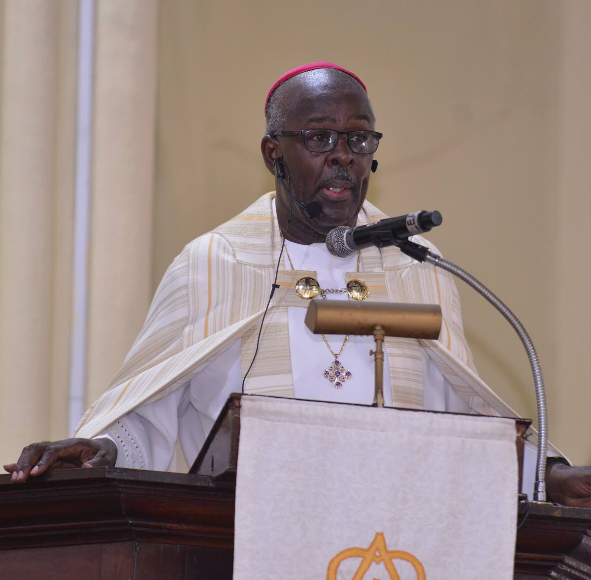 Reverend Leon Paul Golding, Bishop for the Anglican Church in Jamaica and the Cayman Islands.