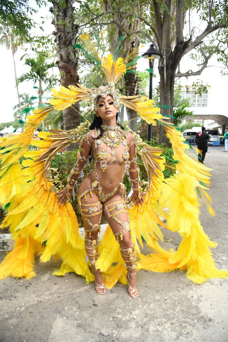 Los Angeles model Trisha Newaz shines bright in Xodus’ Sprint as she continues her streak of playing mas across the Caribbean.