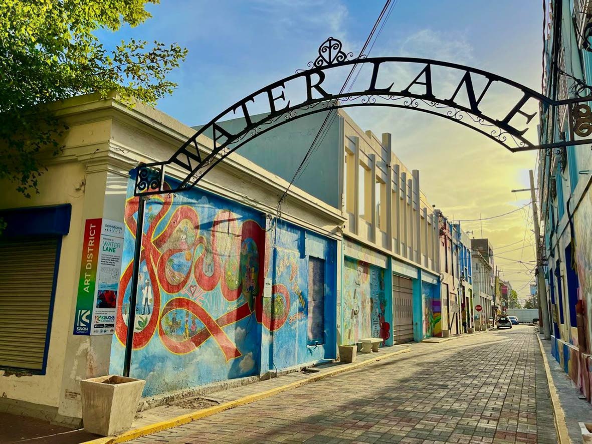  The downtown Kingston art district at Water Lane.