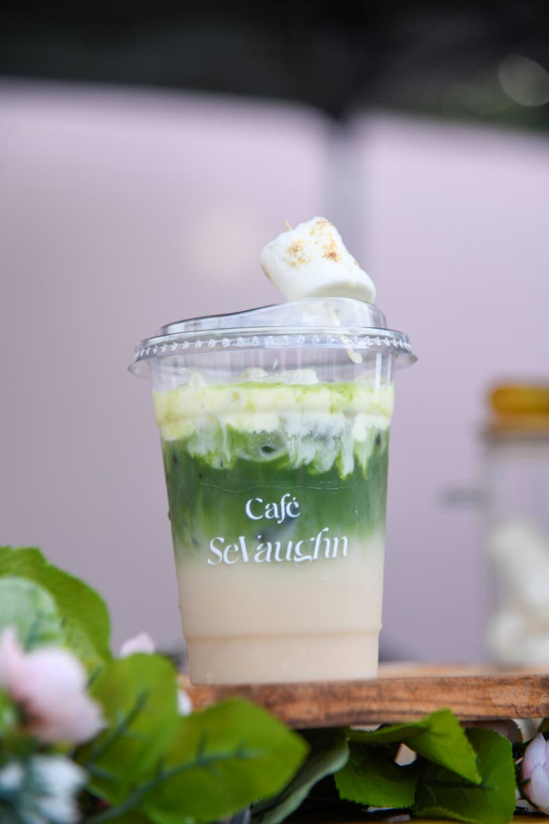 The toasted marshmallow matcha. 