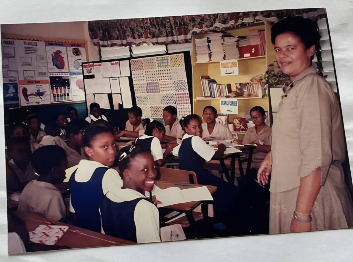 Devoting 25 years of her professional life to St Richard’s Primary, Mantock is seen here in the classroom of the Red Hills Road school circa the early 2000s.