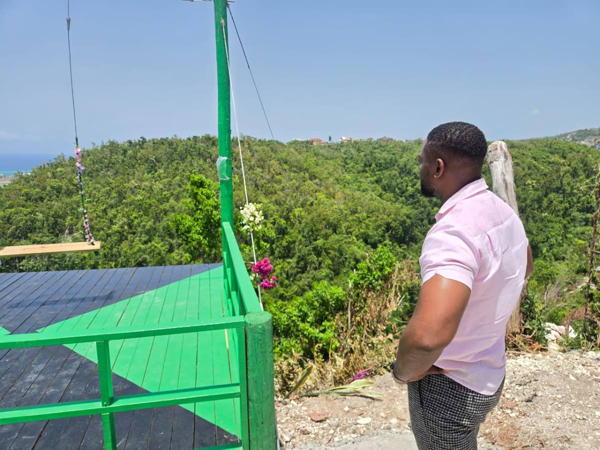 Mayor of Montego Bay Richard Vernon at the scene of the Montego Bay Giant Swing tourism attraction during an enforcement exercise by the St James Municipal Corporation on August 5, 2026.