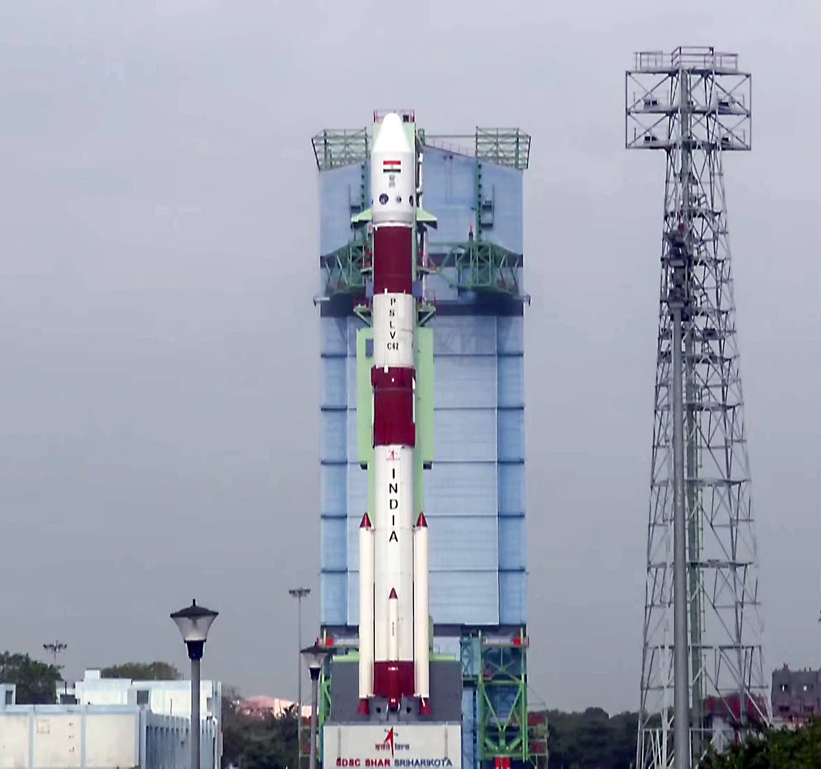 In this video screengrab the PSLV-C62/EOS-N1 mission is seen launching from Satish Dhawan Space Centre (SDSC-SHAR), in Sriharikota, India.