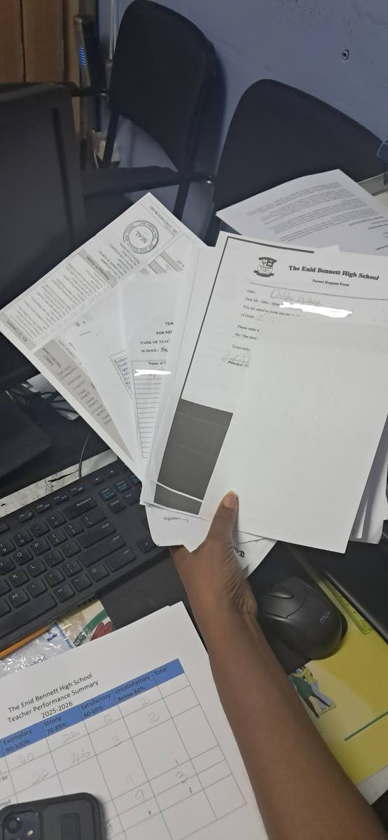 
Records showing past concerns raised by the school about the boys’ conduct.