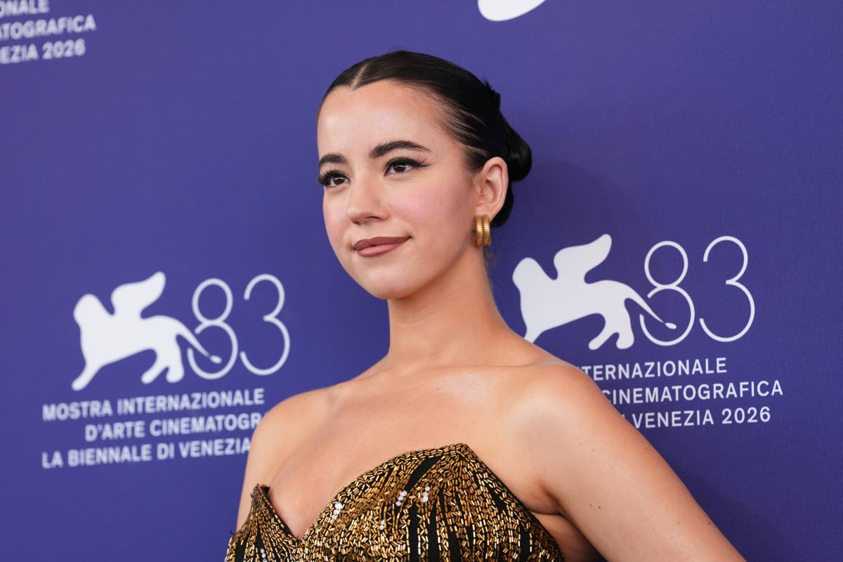 Ashley St Clair poses for photographers at the photo call for the documentary film ‘Musk’ during the 83rd edition of the Venice Film Festival in Venice, Italy, on Tuesday. 