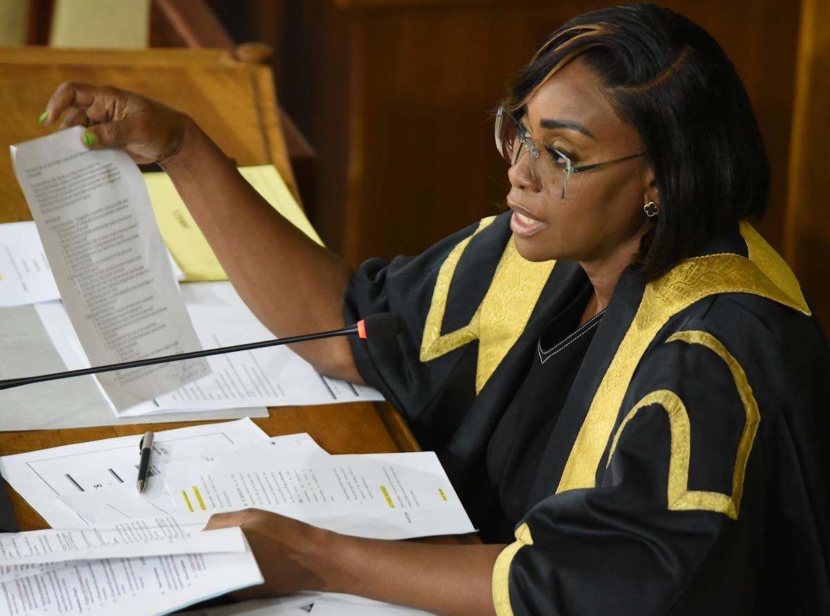 Speaker of the House of Representatives, Juliet Holness.
