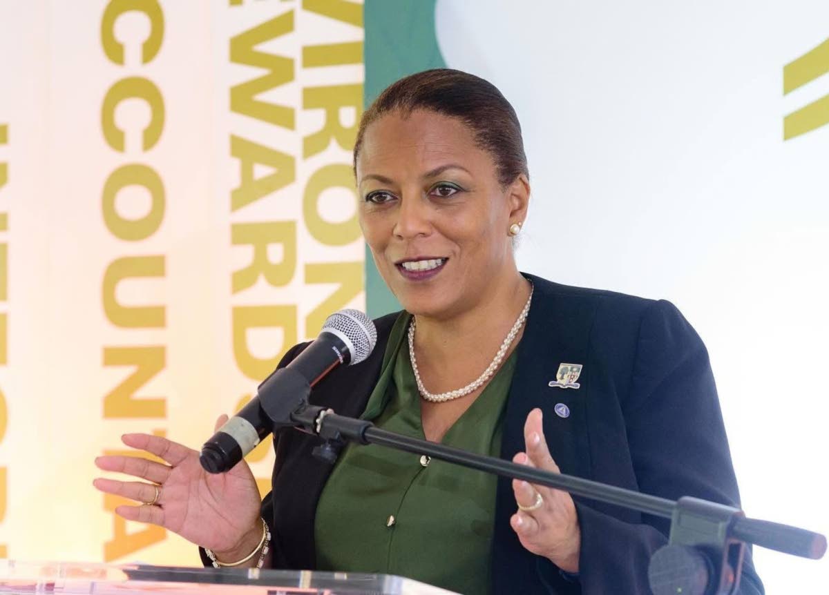 Nadine Molloy, principal of Shortwood Teachers’ College, which was the only academic institution to achieve an overall gold ranking in NEPA’s Green Business Jamaica programme.