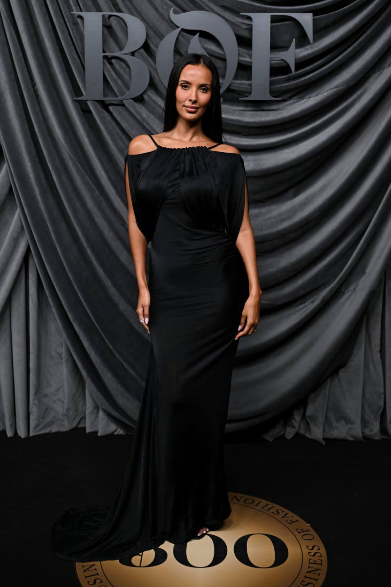 Media personality and actress Maya Jama continues her red-carpet streak, donning an all-black look.