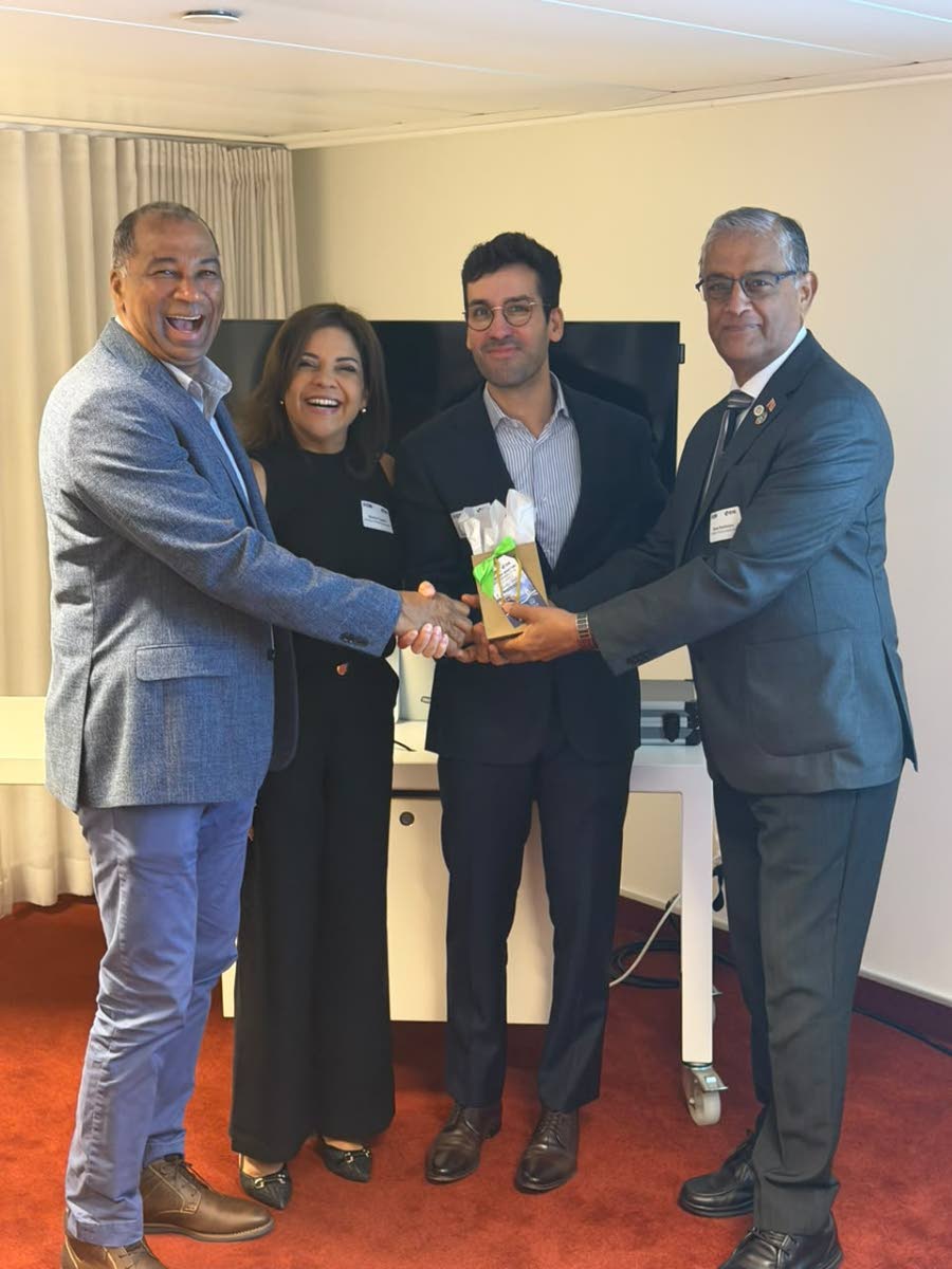 From left: William Brown, president, Caribbean Shipping Association (CSA); Milaika Capella Ras, general manager, CSA; Alexandre Robinet, Zero Emission Port Alliance; and Capt Rawle Baddaloo, chair of the CSA’s sustainability committee, during the CSA–I