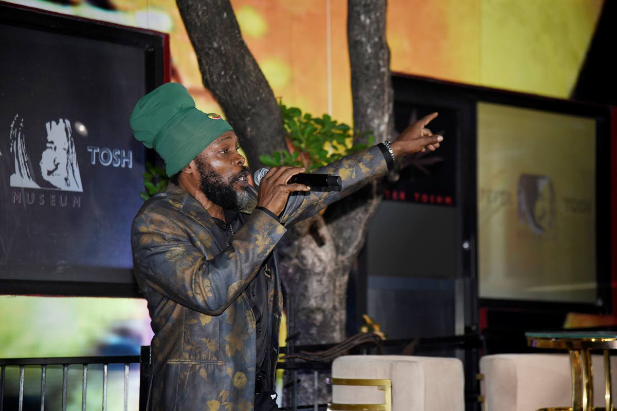 Bushman was the surprise artiste at the tribute to Peter Tosh last Wednesday.