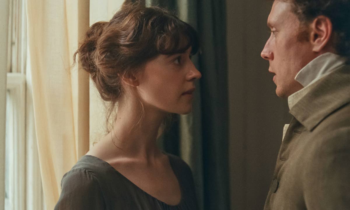 This image released by Focus Features shows Daisy Edgar-Jones and George MacKay in a scene from ‘Sense and Sensibility’. 