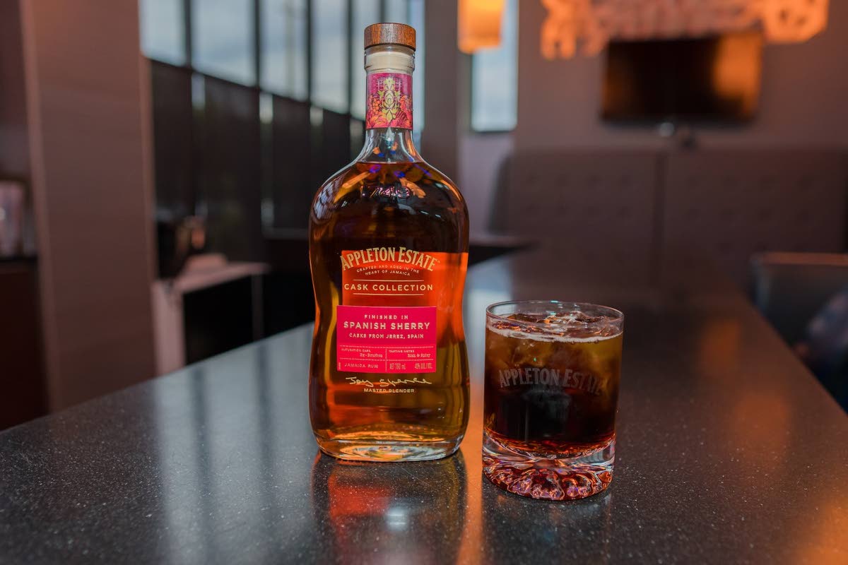 Appleton Estate Spanish Sherry Cask Rum (left) and Sherry Cola. 