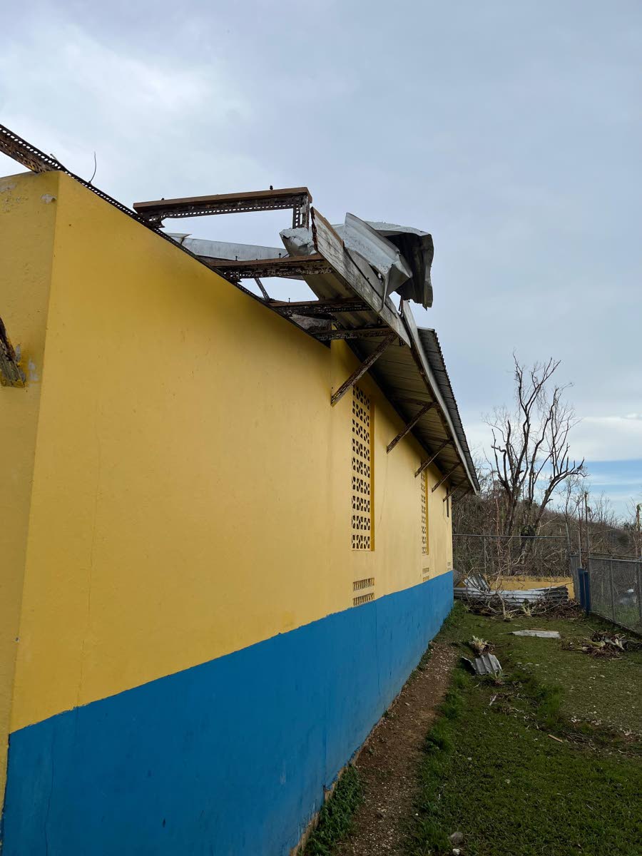 Beaufort Primary after Hurricane Melissa.