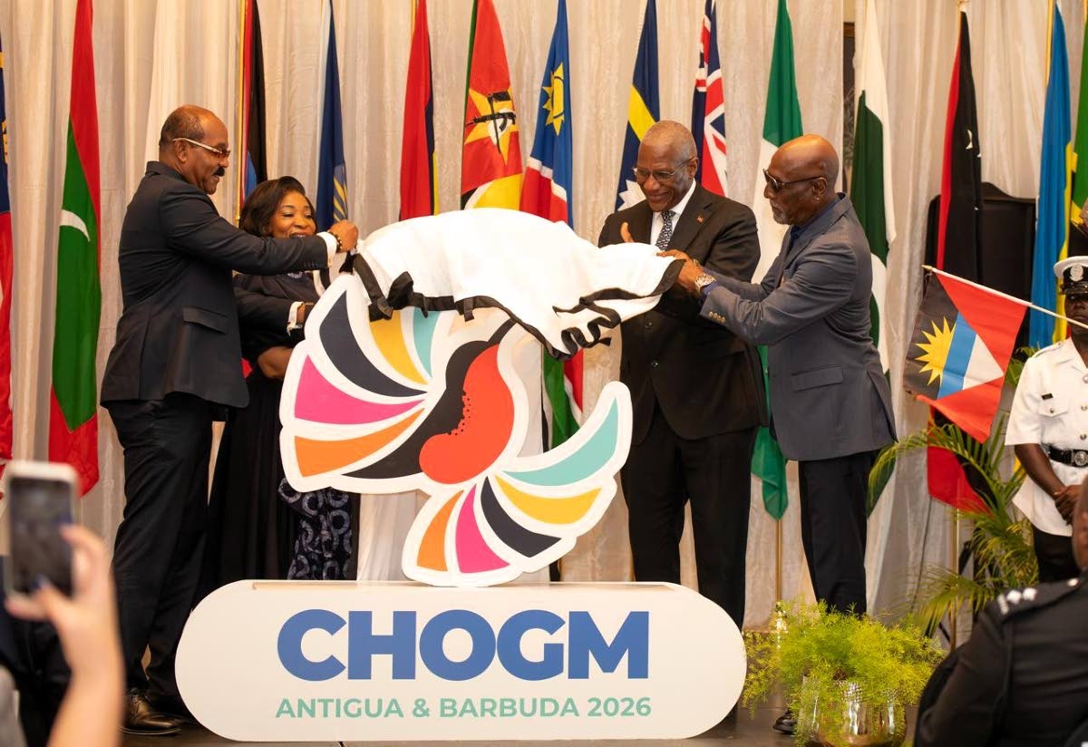 CHOGM 26 logo being unveiled at St John’s Antigua and Barbuda in November 2025