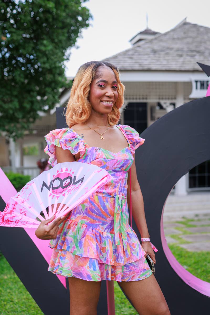 Deveina Benjamin sports a multicoloured mini for the occasion