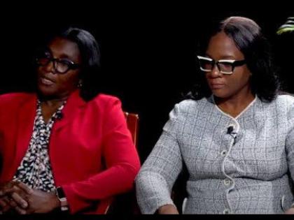 Station Manager at the National Strategic Anti-Gang Division, Jamaica Constabulary Force (JCF), Detective Inspector, Paulette Wynter-Crossfield (left), addressing the Force4Good Podcast recently, which is an initiative of the JCF, aimed at shining light on