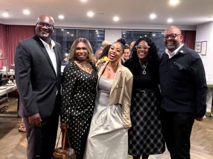 From left; Dan Hamilton, district sales manager for Canada, JTB; media personalities Sophia Findlay and Patricia Jaggernauth; Angela Bennett, regional director, JTB Canada; Donovan White, JTB director of tourism.