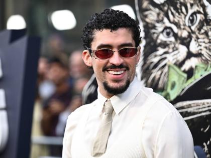 Benito Antonio Martinez Ocasio (aka Bad Bunny) attends the première of ‘Caught Stealing’ at Regal Union Square in New York on Tuesday, August 26.