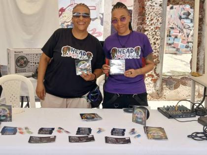 Tandra 'DJ Lytes' Jhagroo (left), and Lois ‘DJ Lava’ Morgan, co-founders of HEAD BopHERZ, which offers a range of event services.