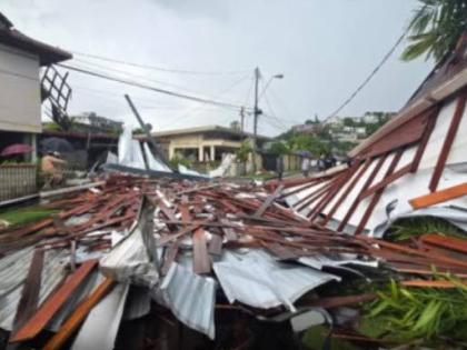 Damage caused by the tornado in Trinidad on Tuesday, October 7.  - CMC photo