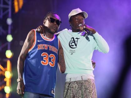 Vybz Kartel and Skillibeng at Freedom Street held Tuesday, December 31, 2024 at the National Stadium in Kingston.