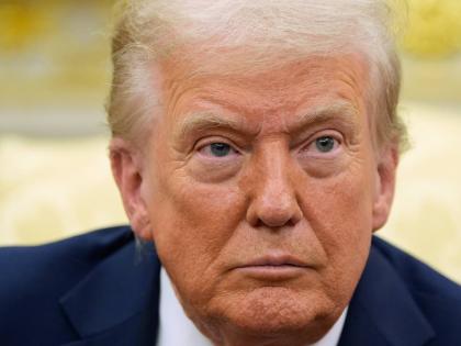 President Donald Trump listens during a meeting with Finland's President Alexander Stubb in the Oval Office at the White House, Thursday, October 9, 2025, in Washington. (AP Photo/Alex Brandon)