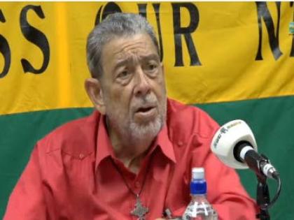 Prime Minister Dr. Ralph Gonsalves speaking on NBC Radio on Wednesday.