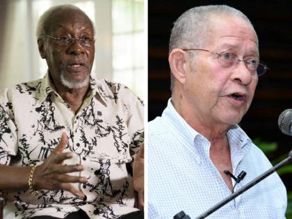 This combination photo shows former prime ministers of Jamaica P.J. Patterson (left) and Bruce Golding. 