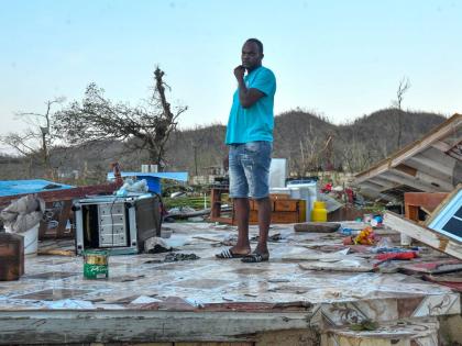 
Steve Brown, uncle of Monique Coke, who died during the passage of Hurricane Melissa when their home was ripped apart by fierce winds in Waterworks, Petersfield, Westmoreland.