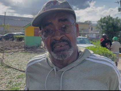 Barry Plummer, a resident of Catherine Hall in Montege Bay, St James.