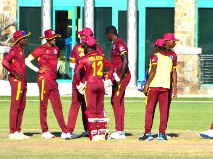 West Indies under-19 players.