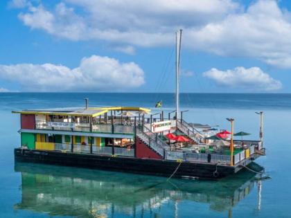 The Poko Loko floating bar in Ocho Rios, St Ann.